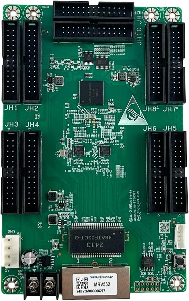 AzarPixel NovaStar MRV532 Receiving Card | Full-Color LED Display Screen Controller Card | HDR 18bit+ Grayscale Calibration Low-Latency Gigabit Ethernet HUB320F for Indoor Outdoor LED Video Wall Systems - Image 1